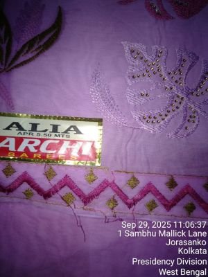 Water Affected Stock of Sarees